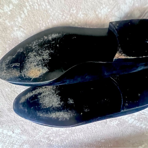 7.5 Women’s Vintage Black Velvet Oxfords - Picture 4 of 6